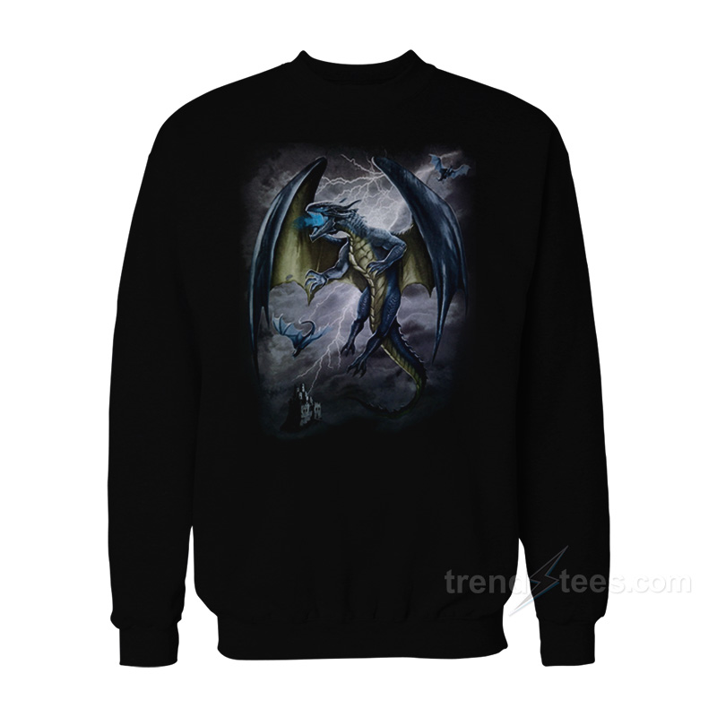 Dragon Lightning Castle Sweatshirt