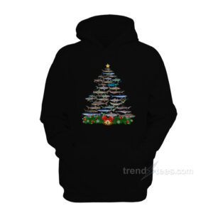 Christmas Tree Shark Lovers Hoodie