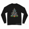 Christmas Tree Shark Lovers Long Sleeve Shirt