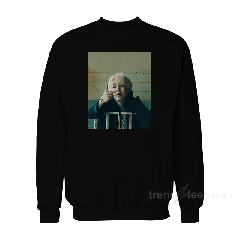 BTS Suga Agust D Photo Sweatshirt