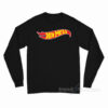 Hot Mess Hot Wheels Logo Parody Long Sleeve Shirt