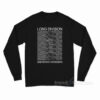 Long Division Unknown Integers Long Sleeve Shirt