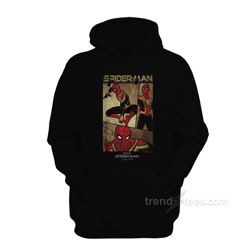 Spider Man No Way Home Panel Poster Hoodie