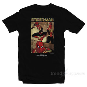 Marvel Spider Man No Way Home Spider Man Panel Poster T-Shirt