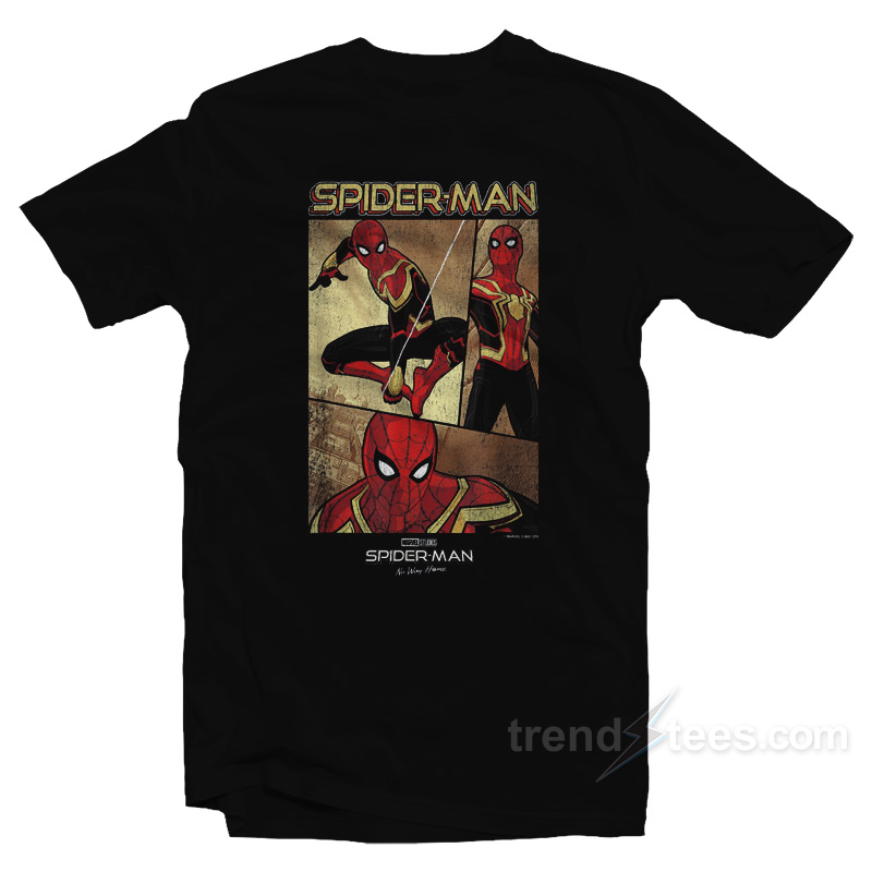 Marvel Spider Man No Way Home Spider Man Panel Poster T-Shirt