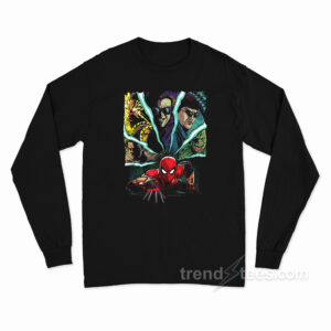 Marvel Spider Man No Way Home Spider Man And Foes Long Sleeve Shirt