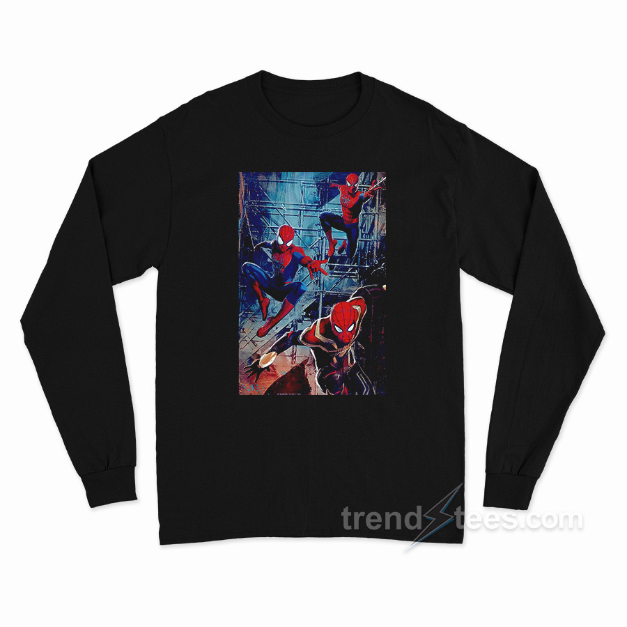 Marvel Spider Man No Way Home Spider Man Jump Long Sleeve Shirt