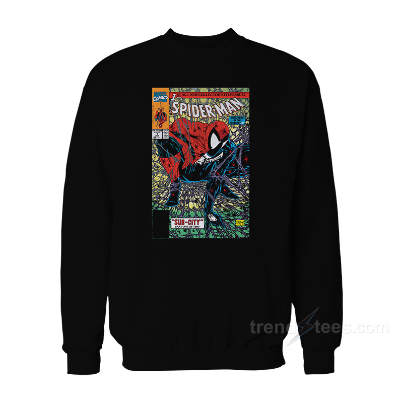 Spiderman Comic Book Sweatshirt
