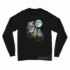 Three Opposum Moon With 3 Possums And Dead Moon Long Sleeve Shirt