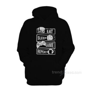 Eat Sleep Game Repeat Hoodie