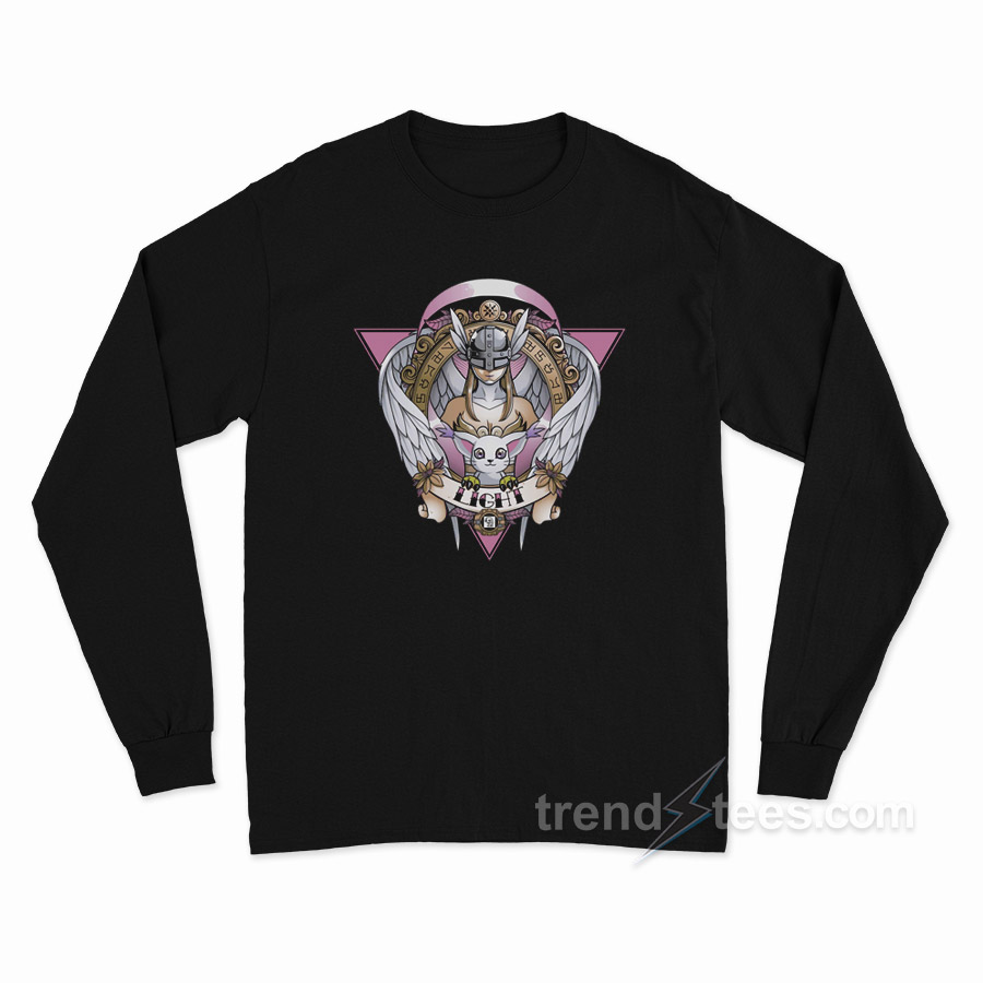 Light Angewomon Digimon Long Sleeve Shirt
