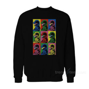 Steven Spielberg Jurassic Park Dinosaur Pop Art Sweatshirt