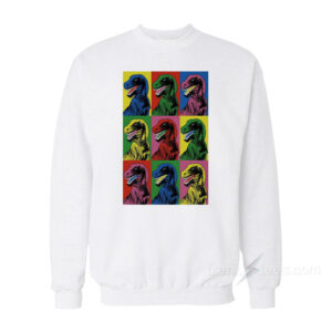 Steven Spielberg Jurassic Park Dinosaur Pop Art Sweatshirt