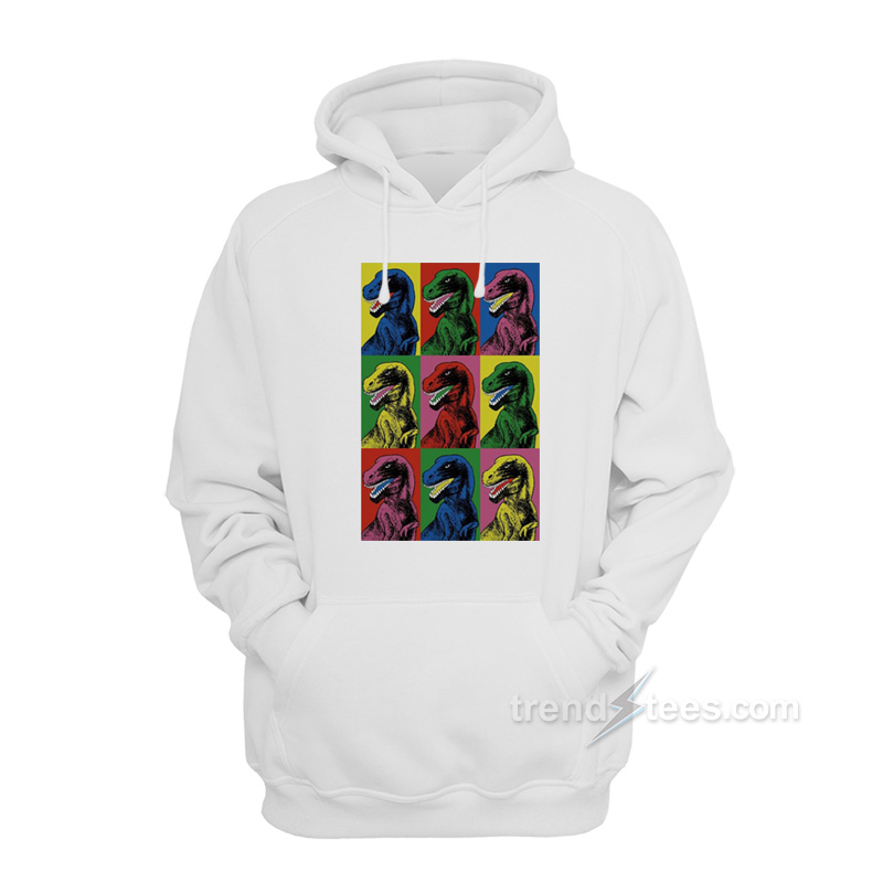 Steven Spielberg Jurassic Park Dinosaur Pop Art Hoodie