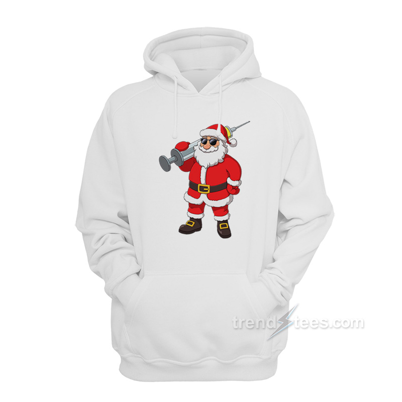 Vaccinated Santa Joy-Ann Hoodie