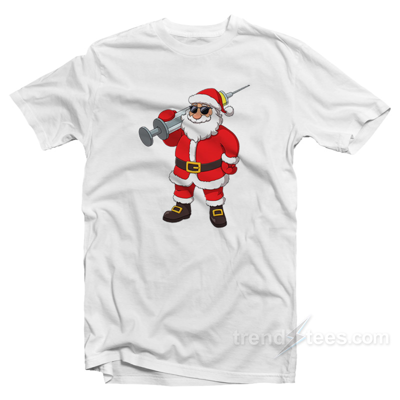 Vaccinated Santa Joy-Ann T-Shirt