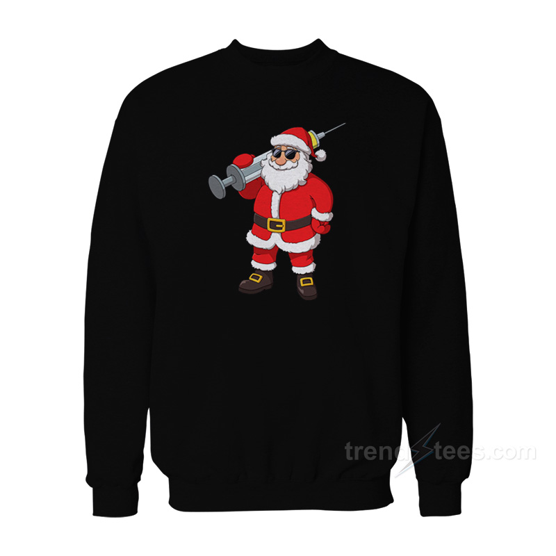 Vaccinated Santa Joy-Ann Sweatshirt