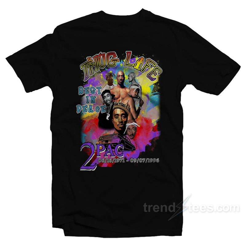 2Pac Thug Life Rest In Peace T-Shirt