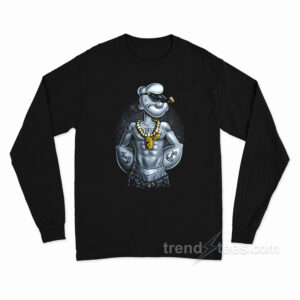 Popeye The Sailor Man Gangster Thug Long Sleeve Shirt