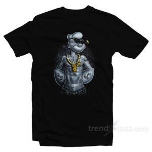 Popeye The Sailor Man Gangster Thug T-Shirt