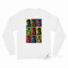 Steven Spielberg Jurassic Park Dinosaur Pop Art Long Sleeve Shirt