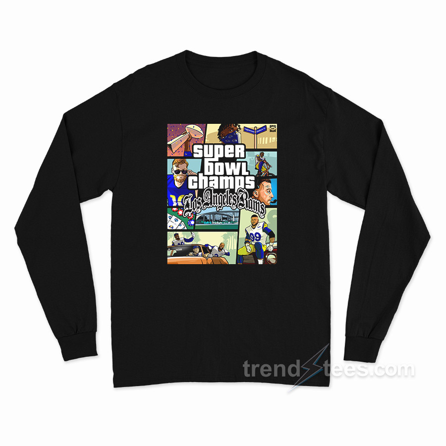Super Bow Champs Los Angeles Rams Long Sleeve Shirt
