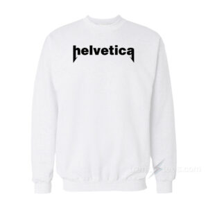 Vintage Heavy Metal Helvetica Sweatshirt