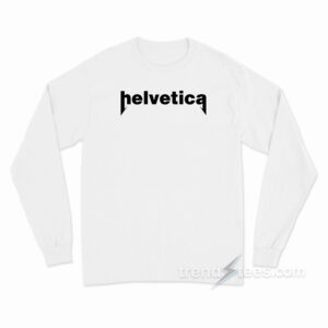 Vintage Heavy Metal Helvetica Long Sleeve Shirt