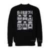 9 Faces Horror Halloween Mug Shot Sweatshirt