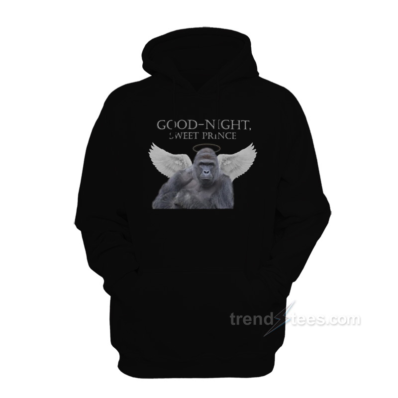 Good Night Sweet Prince Harambe Hoodie