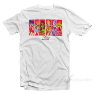 Winx Club Fairies Grid Girls T-Shirt