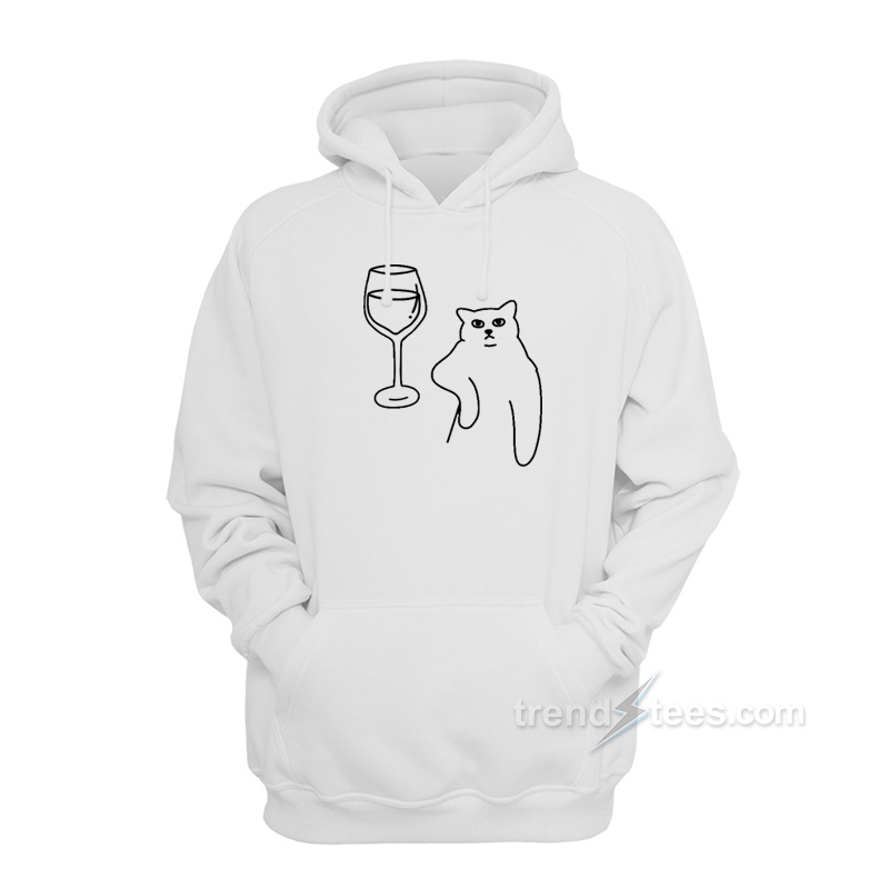 Wine Cat Hoodie