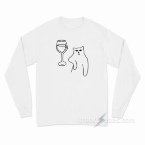 Wine Cat Long Sleeve Shirt