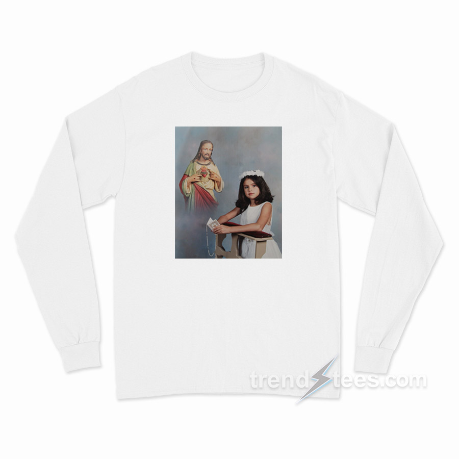Selena Gomez First Communion Long Sleeve Shirt