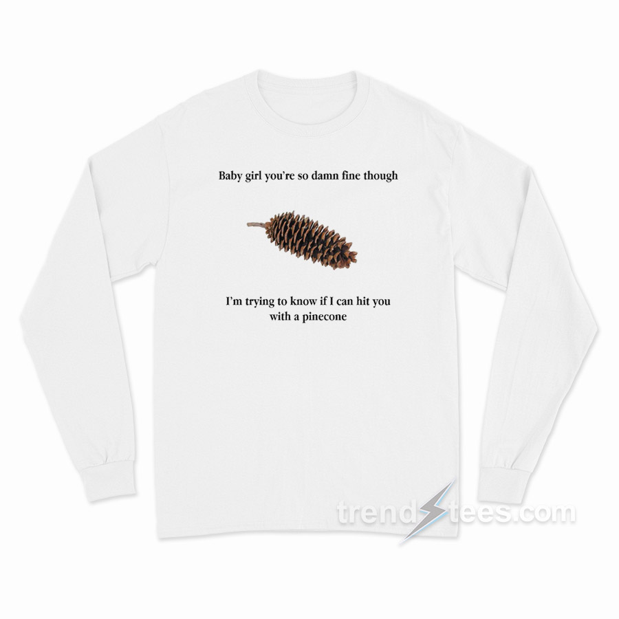 Baby Girl Pinecone Long Sleeve Shirt