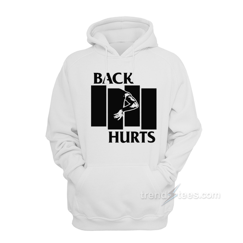 Black Flag Back Hurts Hoodie