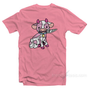 Pink Cow Knife T-Shirt