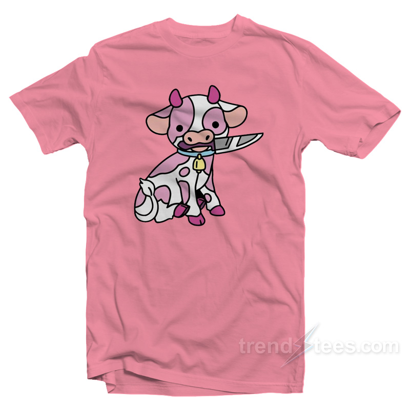 Pink Cow Knife T-Shirt