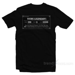 Legendary Boobs Video Game T-Shirt