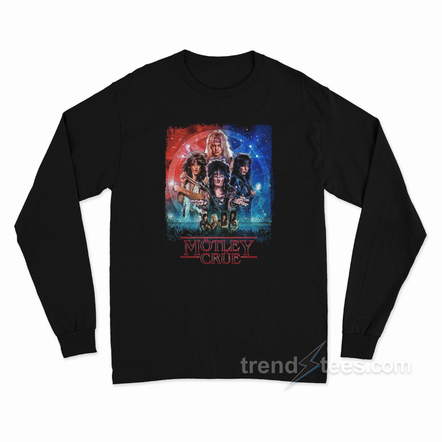 Motley Crue Stranger Things Inspired Long Sleeve Shirt