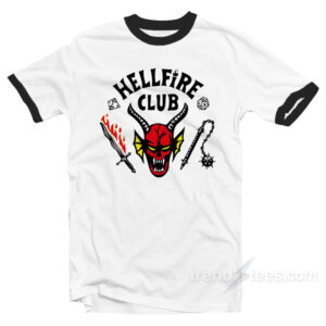 Stranger Things The Hellfire Club Ringer Shirt