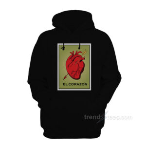El Corazon Loteria Card Hoodie