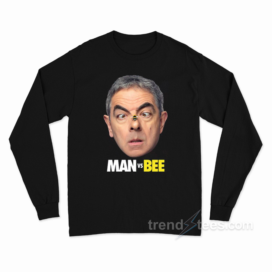 Man Vs Bee Movie Rowan Atkinson Long Sleeve Shirt