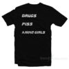 Drugs Piss Anime Girls T-Shirt