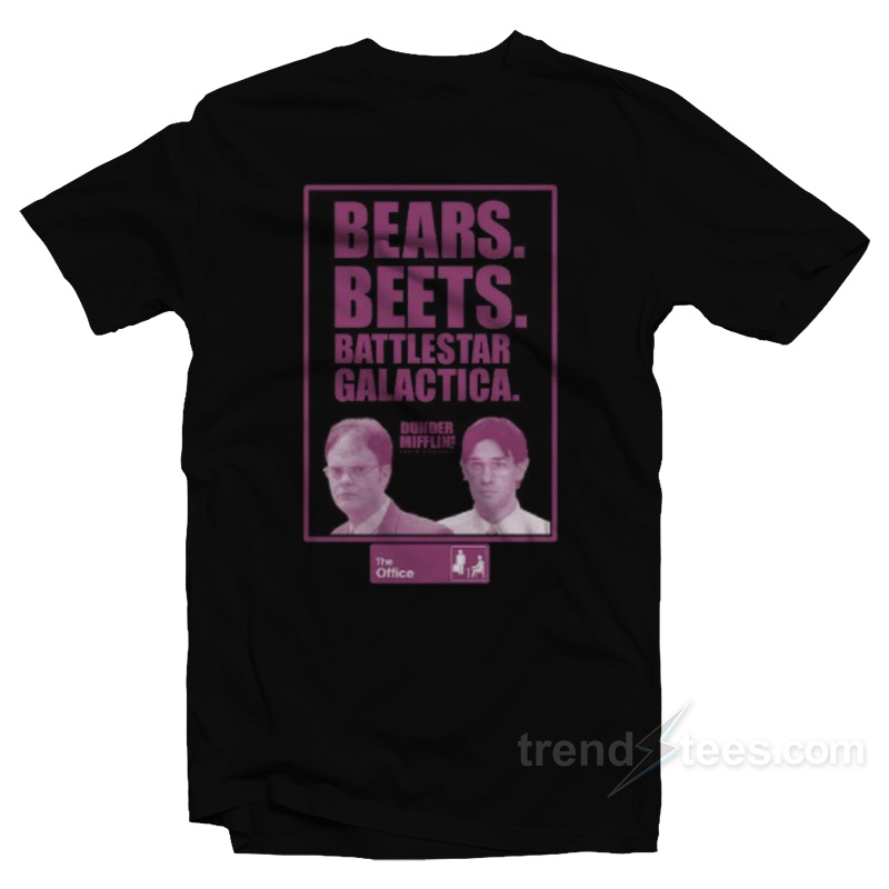The Office Bears Beets Battlestar Galactica T-Shirt