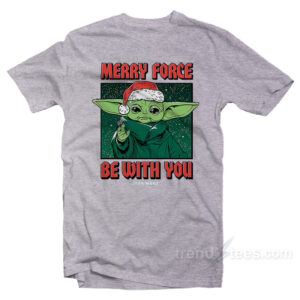 Star Wars Merry Force Baby Yoda T-Shirt