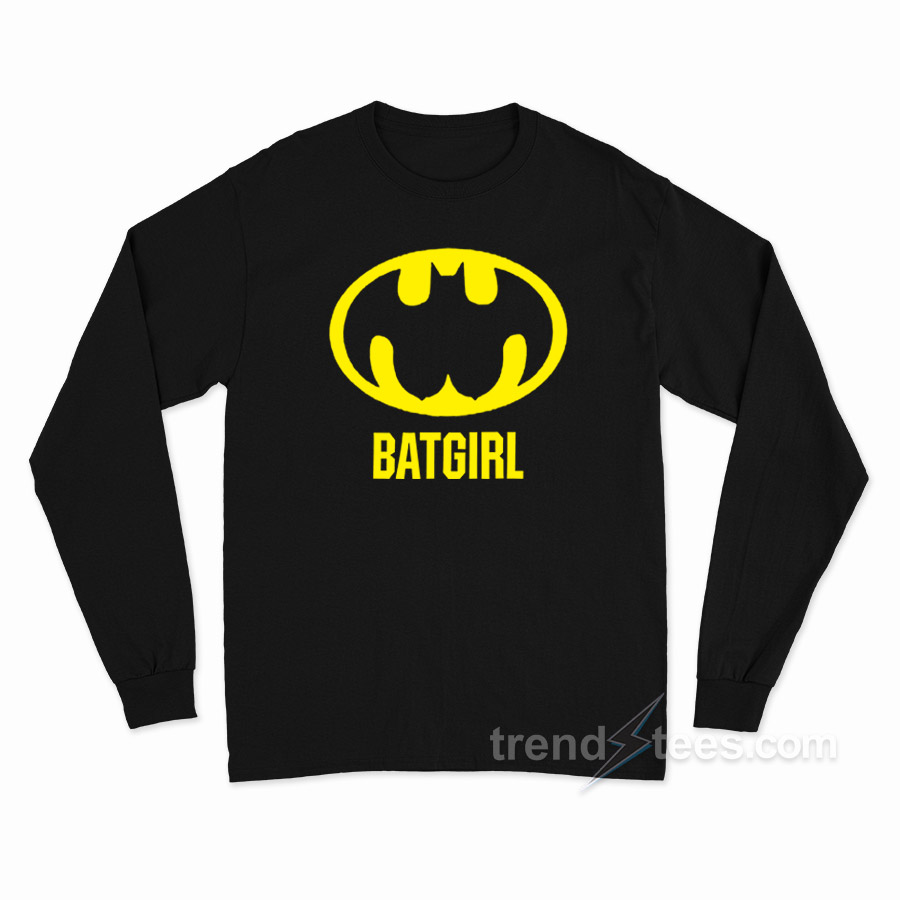 Batgirl Batman Boob Logo Long Sleeve Shirt
