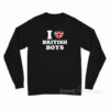 I Love British Boys Long Sleeve Shirt