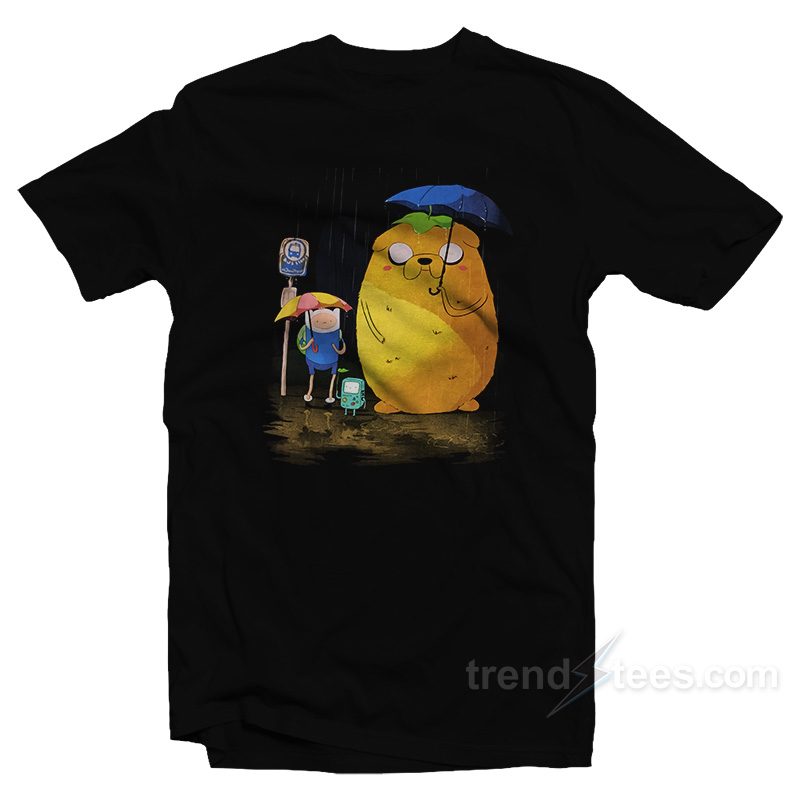 My Nighbor Jake Adventure Time x My Neighbor Totoro T-Shirt
