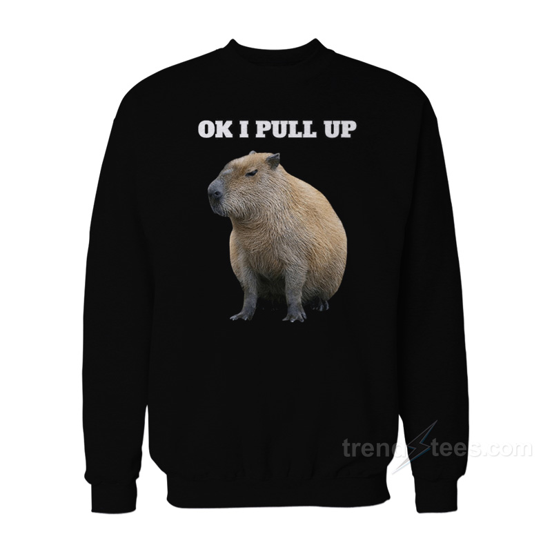 Ok I Pull Up Capybara Sweatshirt